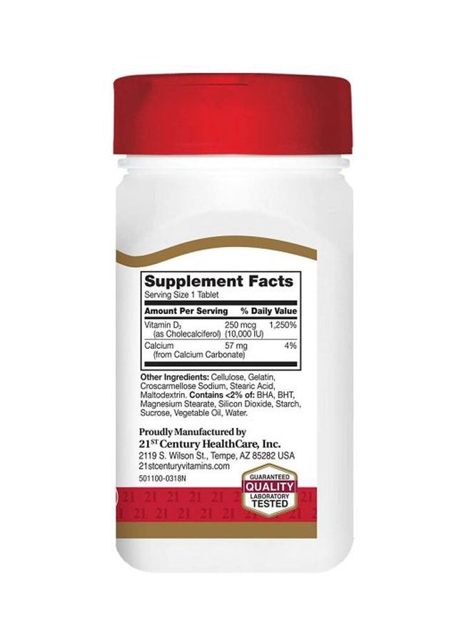 21st Century D3 10,000 IU Dietary Supplement-110 Capsules - Image 4